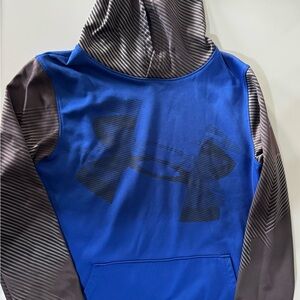 Under Armour Blue and Black Kids Hoodie